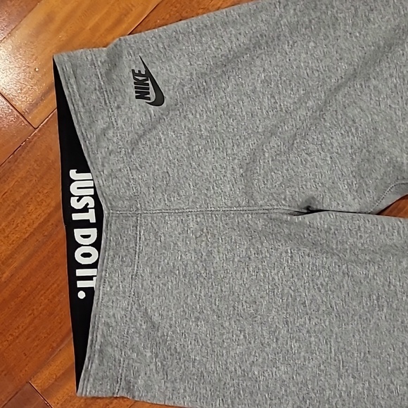 Nike gray black Just Do It leggings womens XS - Picture 2 of 6